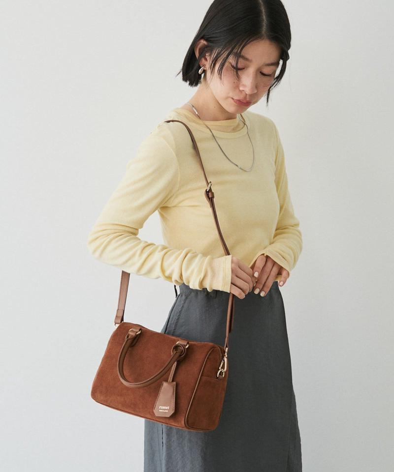 ［WEB限定カラーあり］スエード2WAYミニボストンバッグ