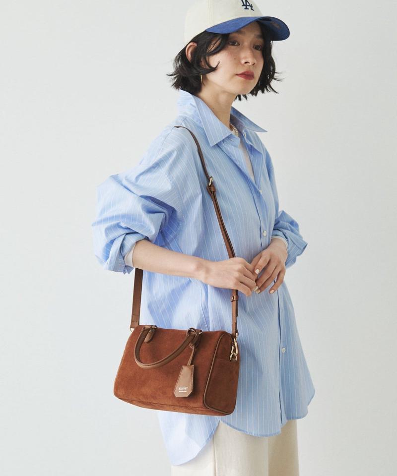 ［WEB限定カラーあり］スエード2WAYミニボストンバッグ