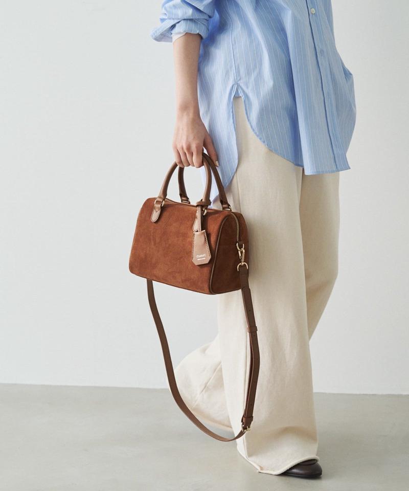 ［WEB限定カラーあり］スエード2WAYミニボストンバッグ