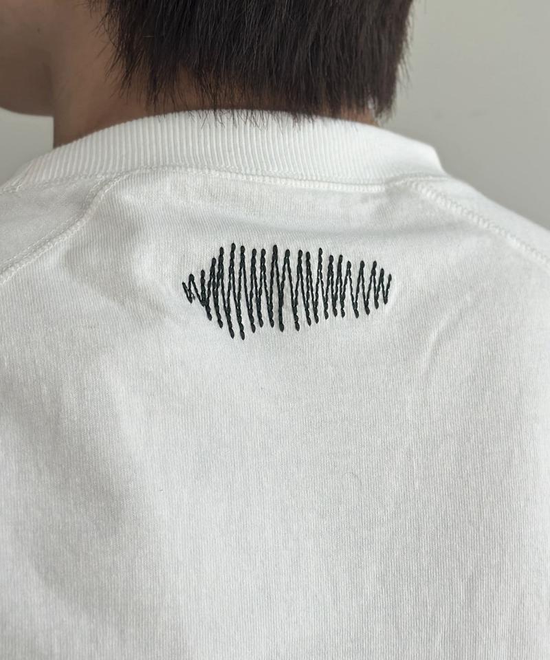 落書き刺繍カレッジロゴ半袖Tシャツ