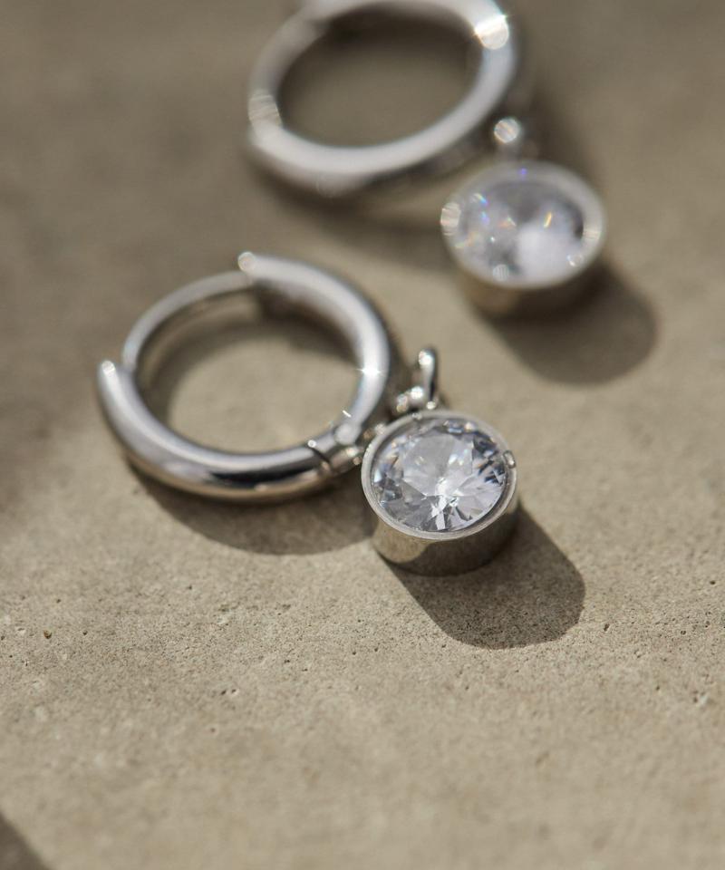 《金属アレルギー対応/ステンレス》ジルコニアピアス