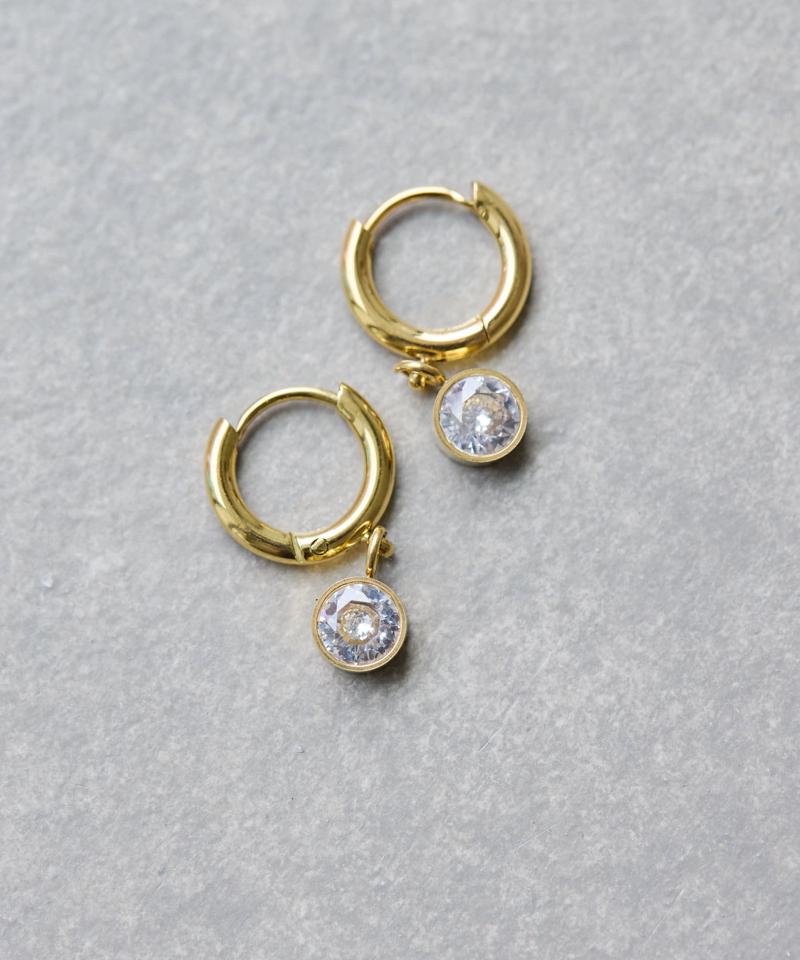 《金属アレルギー対応/ステンレス》ジルコニアピアス