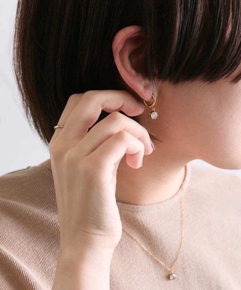 《金属アレルギー対応/ステンレス》ジルコニアピアス