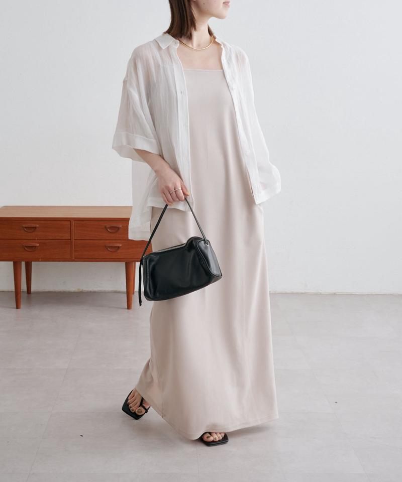 シアーリネンハーフスリーブシャツ