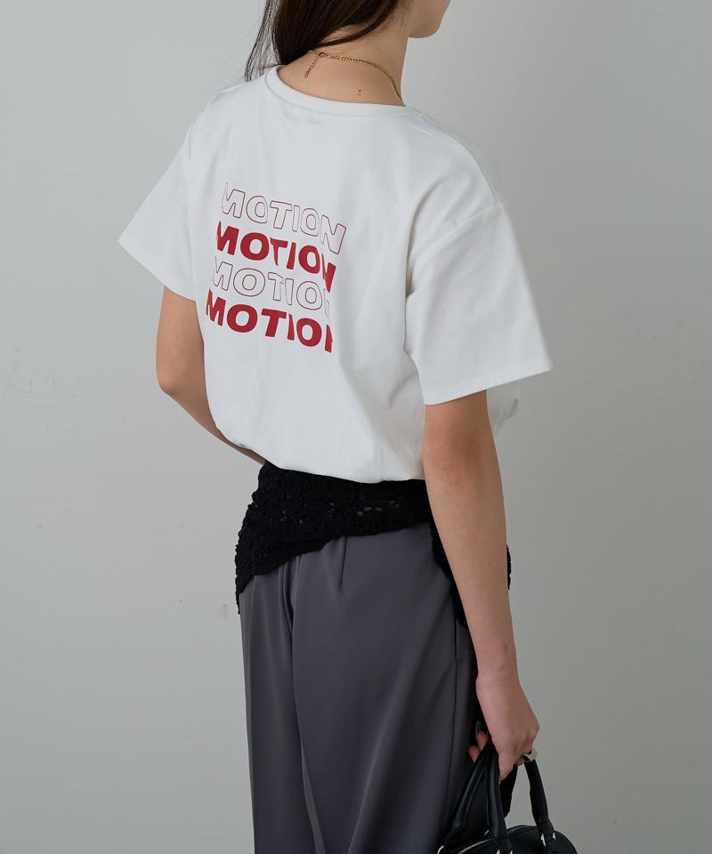 【接触冷感】バルーンバックプリントT