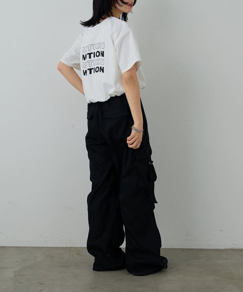 【接触冷感】バルーンバックプリントT