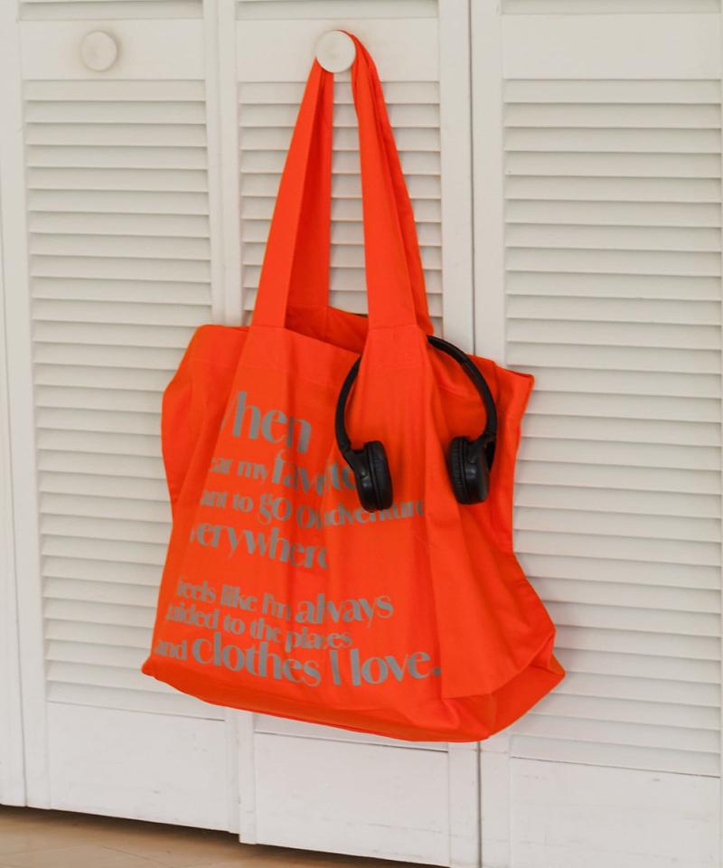 【4色展開/大容量】BIGロゴトートバッグ
