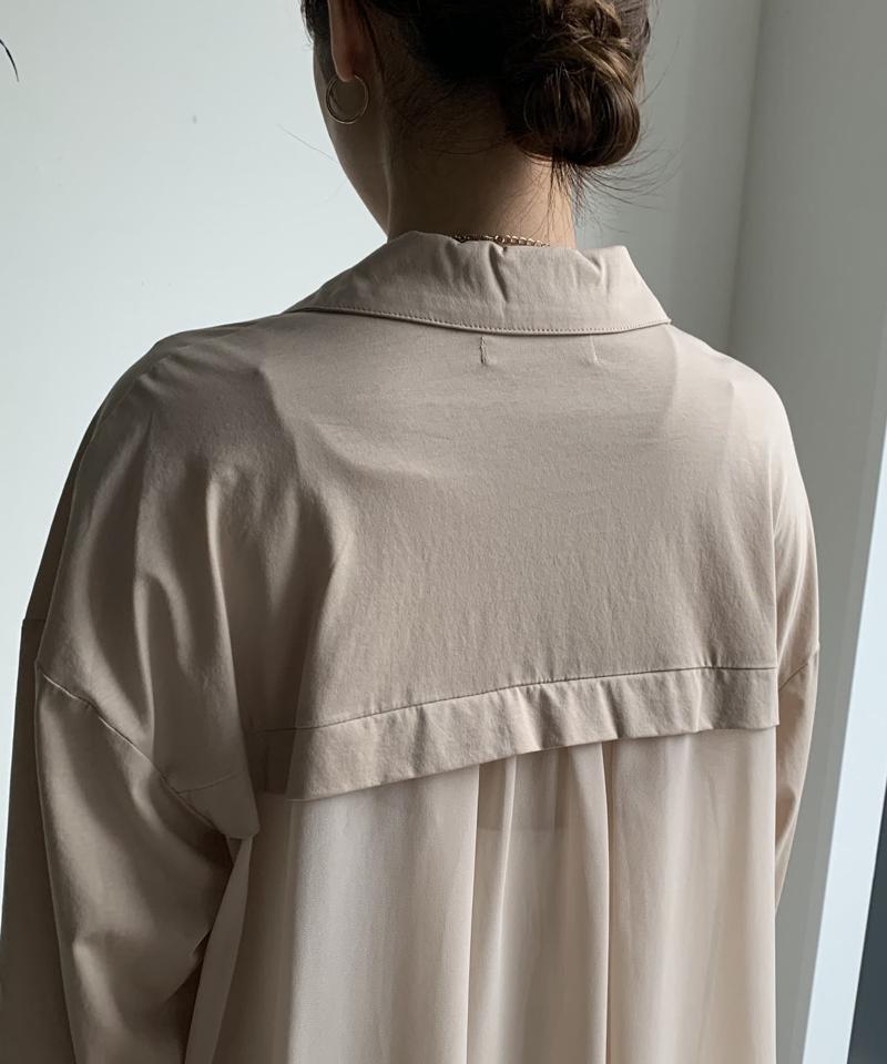 【WEB限定】 ジョーゼット切替ジャケット