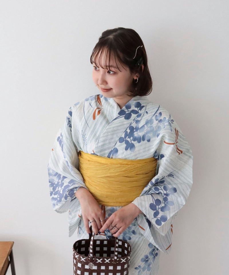 【WEB限定/全3色】花柄浴衣2点セット