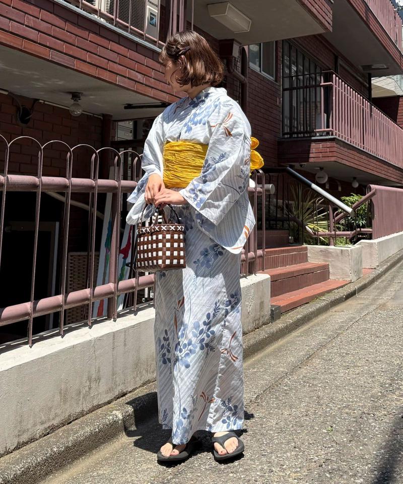 【WEB限定/全3色】花柄浴衣2点セット