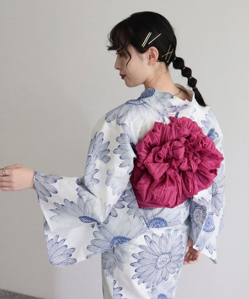 【WEB限定/全3色】花柄浴衣2点セット