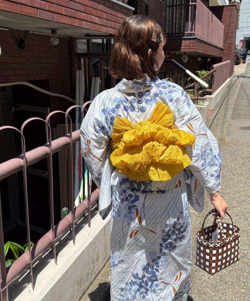 【WEB限定/全3色】花柄浴衣2点セット