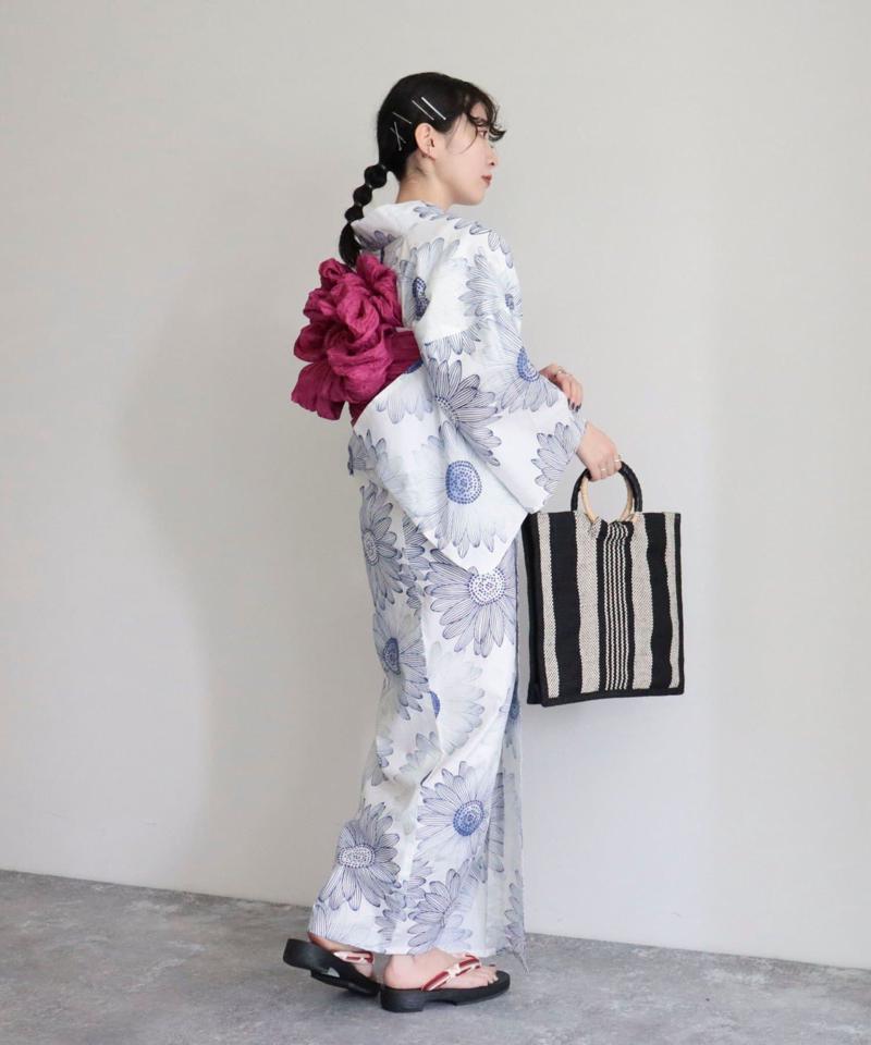 【WEB限定/全3色】花柄浴衣2点セット