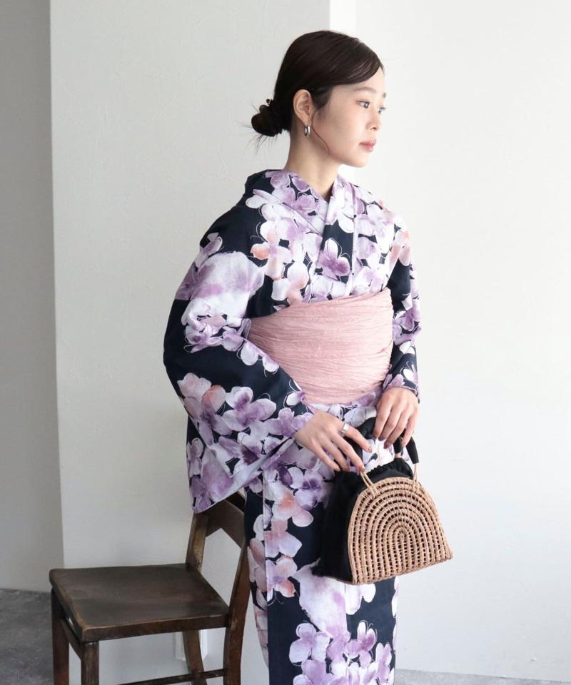 【WEB限定/全3色】花柄浴衣2点セット