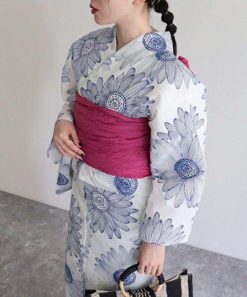 【WEB限定/全3色】花柄浴衣2点セット