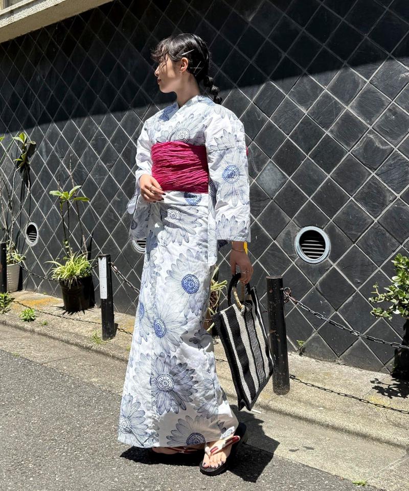 【WEB限定/全3色】花柄浴衣2点セット
