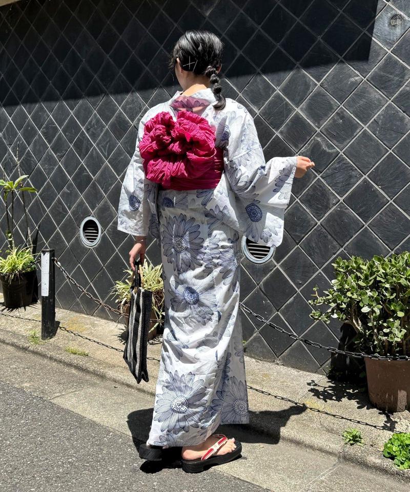 【WEB限定/全3色】花柄浴衣2点セット