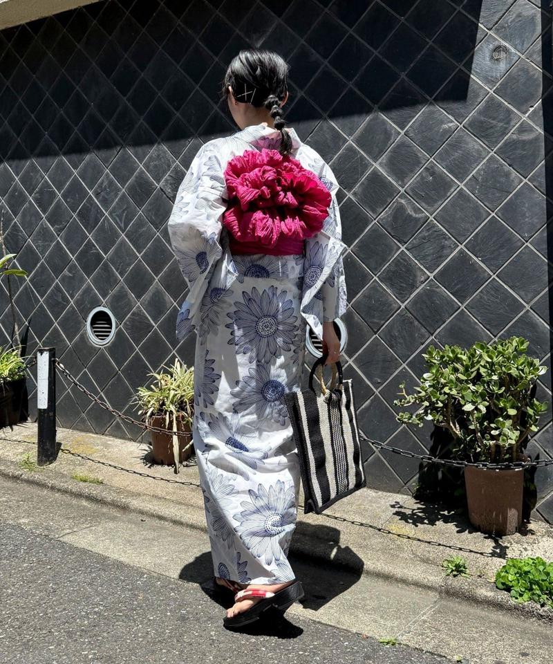 【WEB限定/全3色】花柄浴衣2点セット