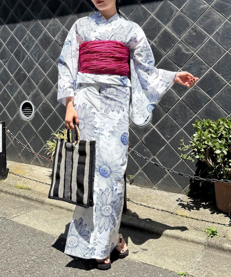 【WEB限定/全3色】花柄浴衣2点セット