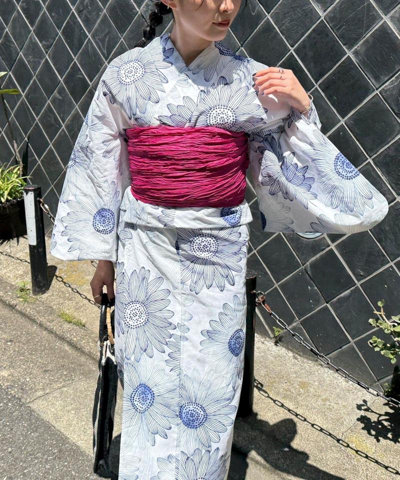 【WEB限定/全3色】花柄浴衣2点セット