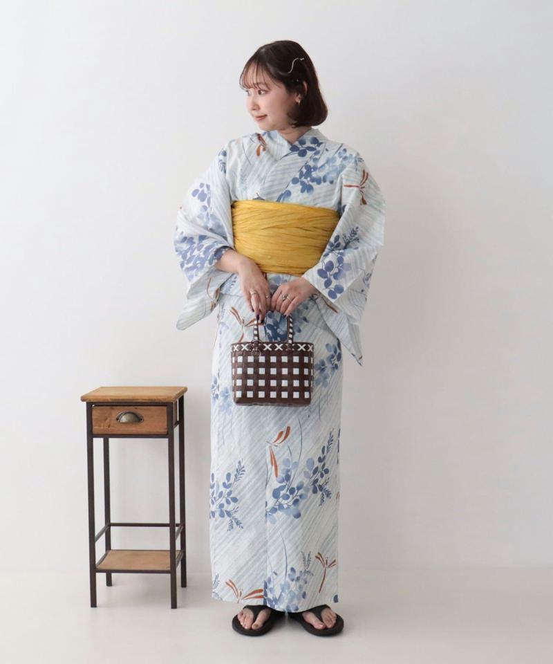 【WEB限定/全3色】花柄浴衣2点セット