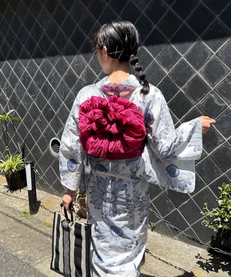 【WEB限定/全3色】花柄浴衣2点セット