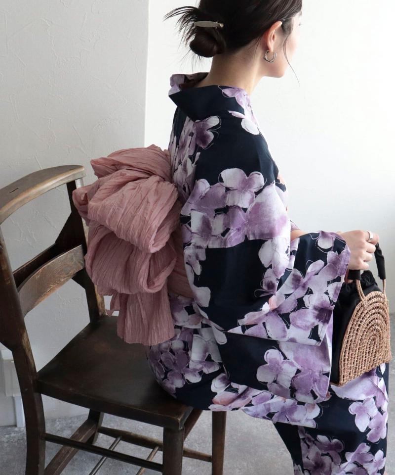【WEB限定/全3色】花柄浴衣2点セット