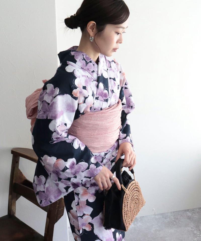 【WEB限定/全3色】花柄浴衣2点セット