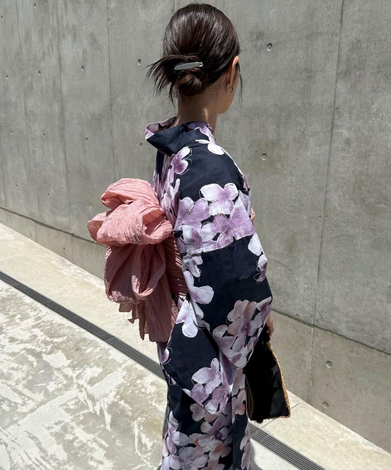 【WEB限定/全3色】花柄浴衣2点セット