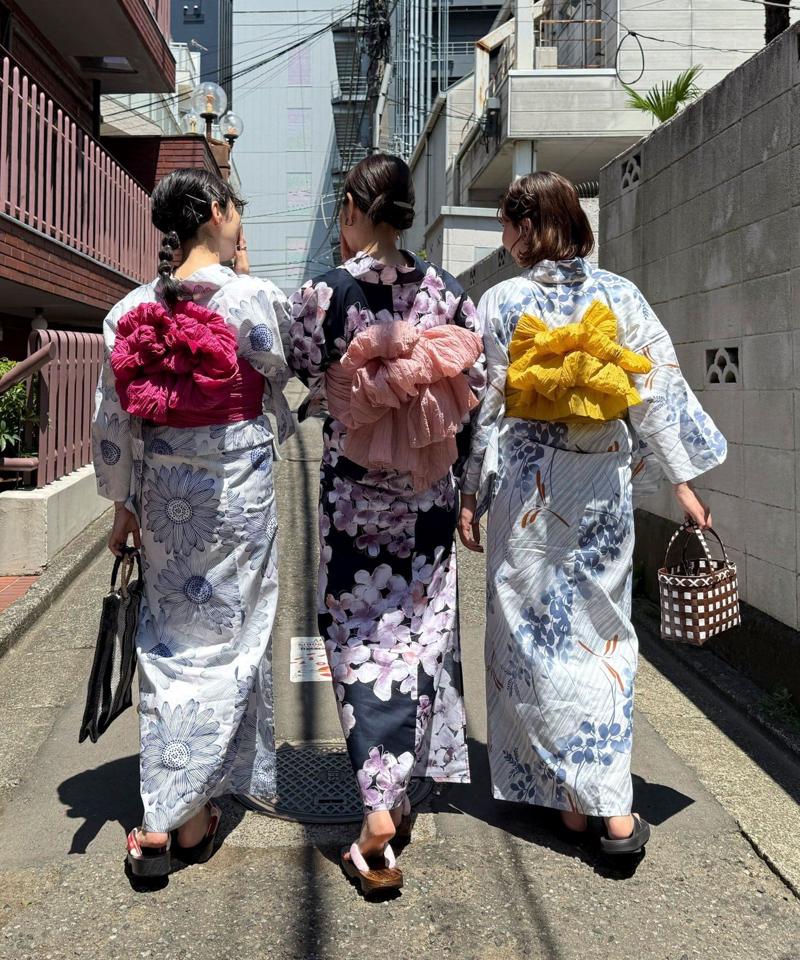 【WEB限定/全3色】花柄浴衣2点セット