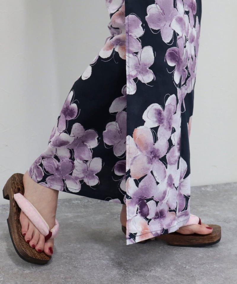 【WEB限定/全3色】花柄浴衣2点セット