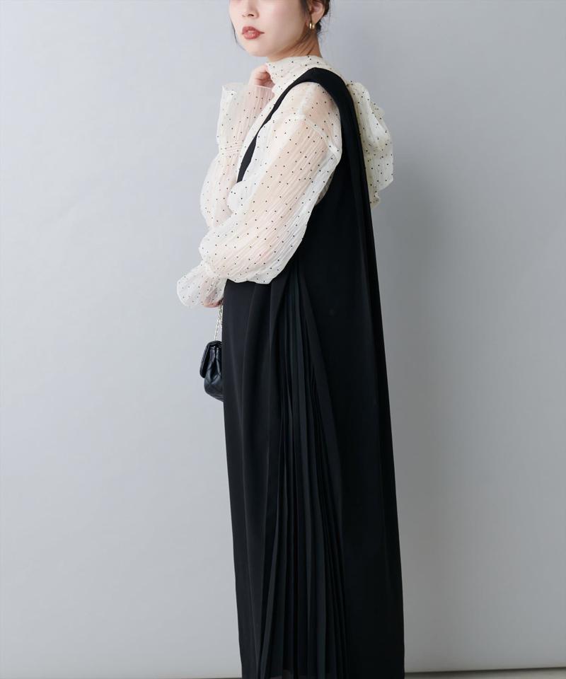 【natural couture】サイドプリーツジャンスカ