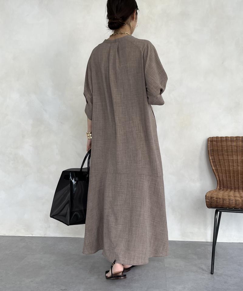 【WEB限定】ロープベルトリネンライクワンピース