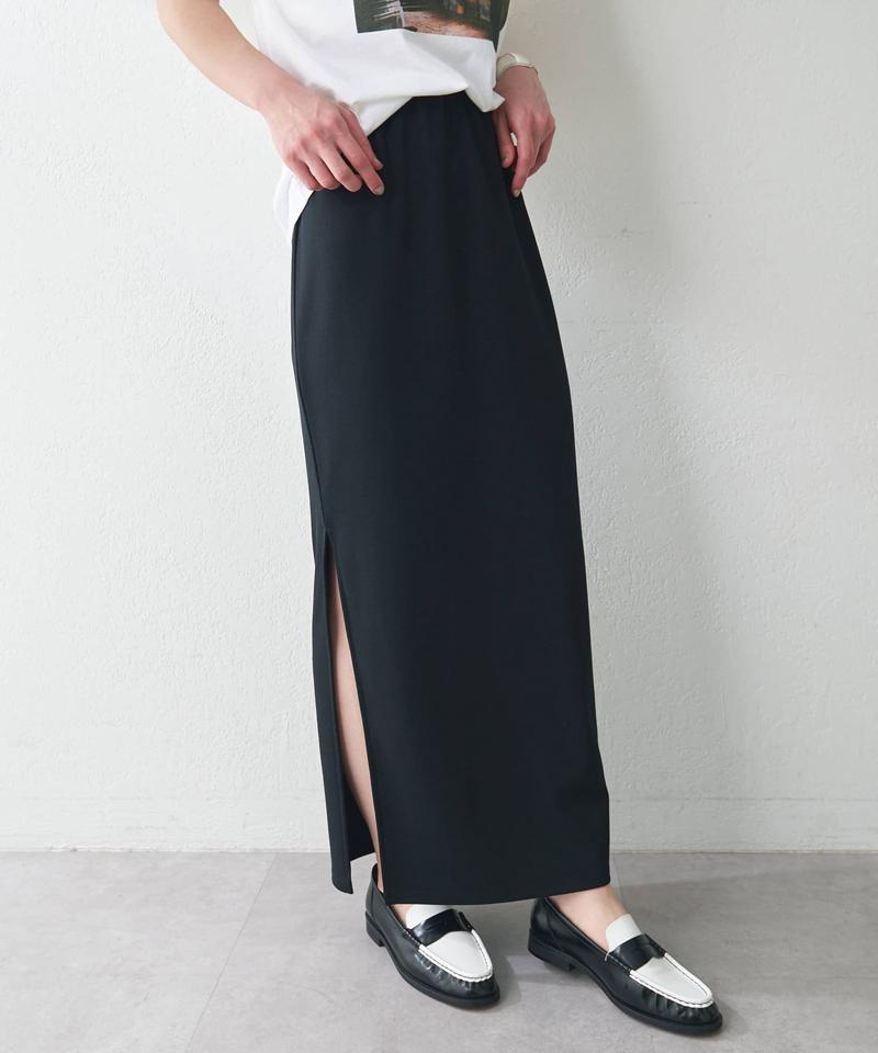 カットジョーゼットスリットスカート