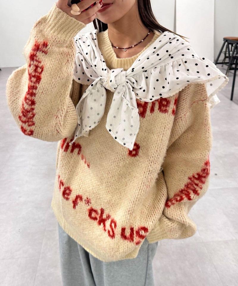 【ドット/チェック】マルチWAYフリルビッグスカーフ