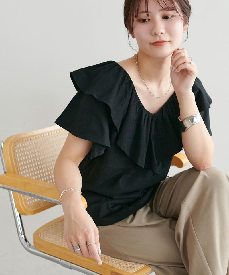 【WEB限定】ラッフルフレアTシャツ