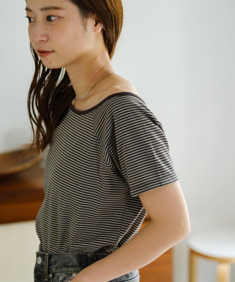 【セットアイテム】ボーダーTEE×キャミSET