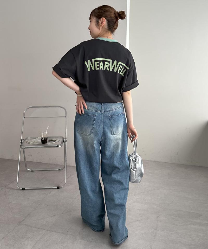 【ユニセックス】WEARWELLリンガーTシャツ