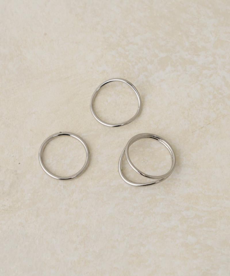 【GOLDY】ナロー3SETうねRING