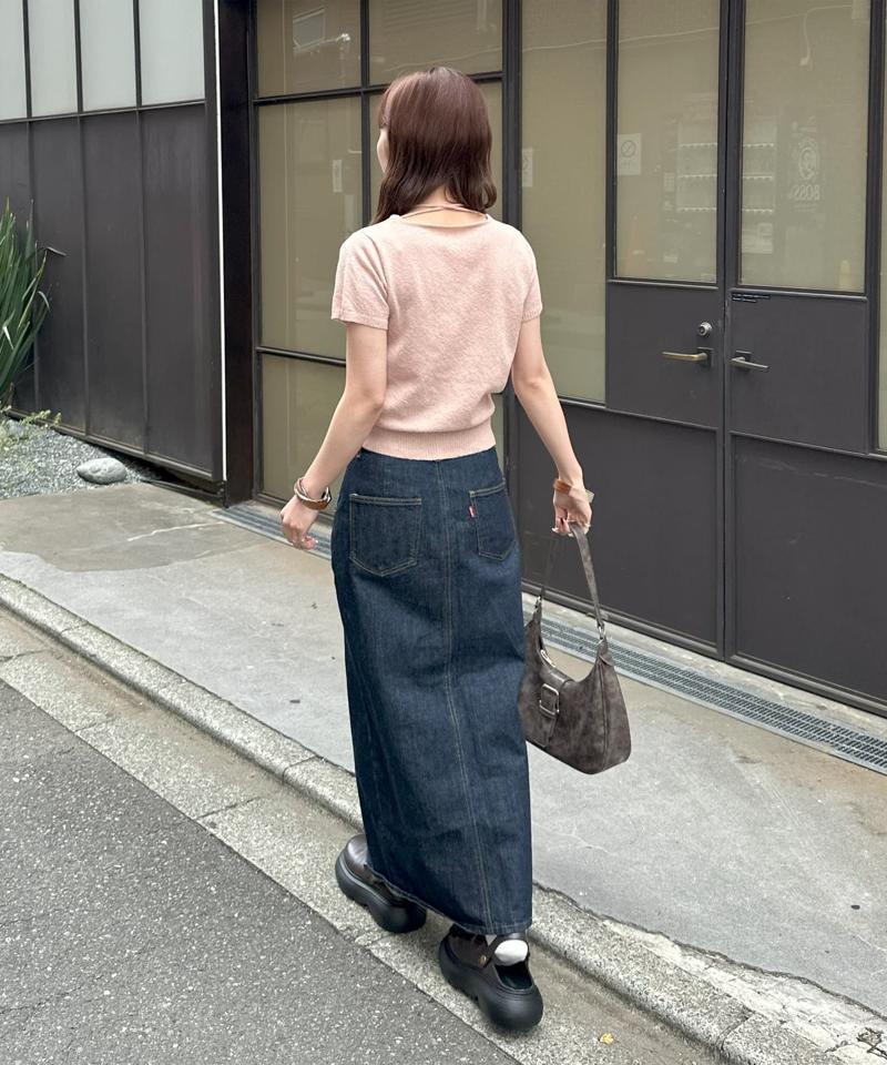 【紐取り外し可能/アレンジ動画あり】ミニブークレチョーカー半袖プルオーバー《umm》