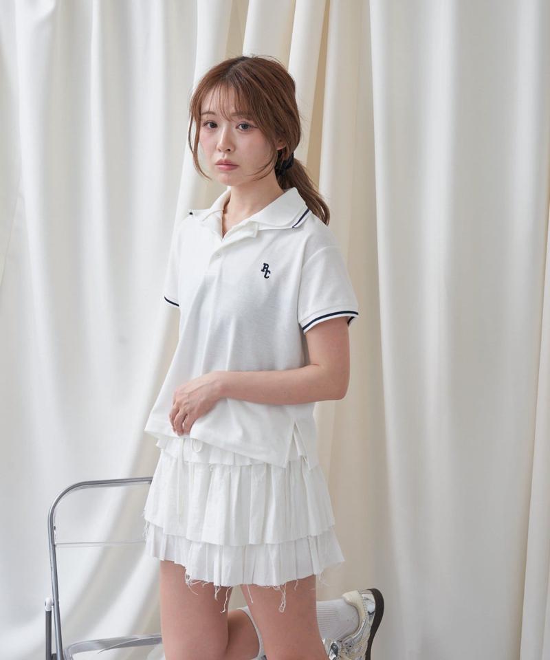 【RAY CASSIN】配色胸刺繍ポロ