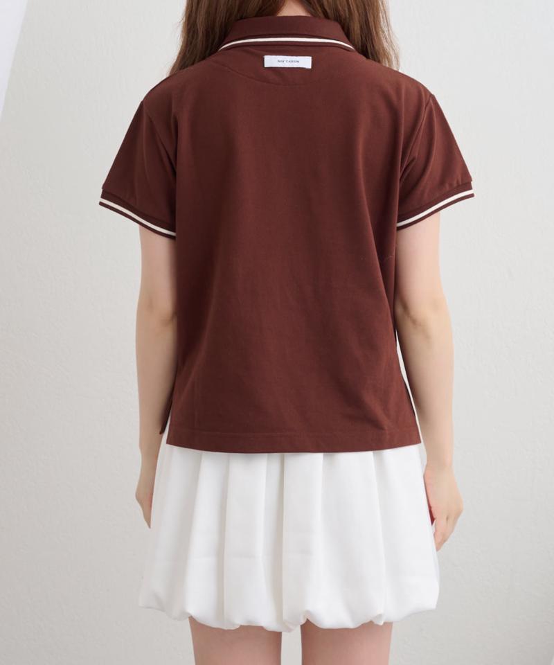 【RAY CASSIN】配色胸刺繍ポロ