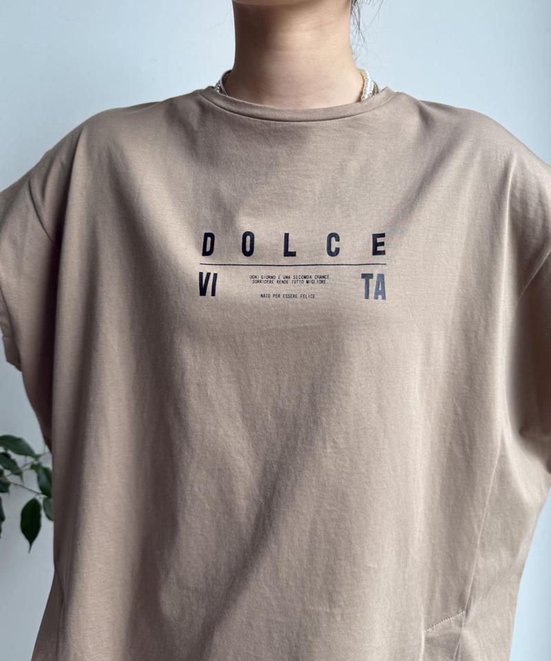 【WEB限定】カラーラインスリットTEE