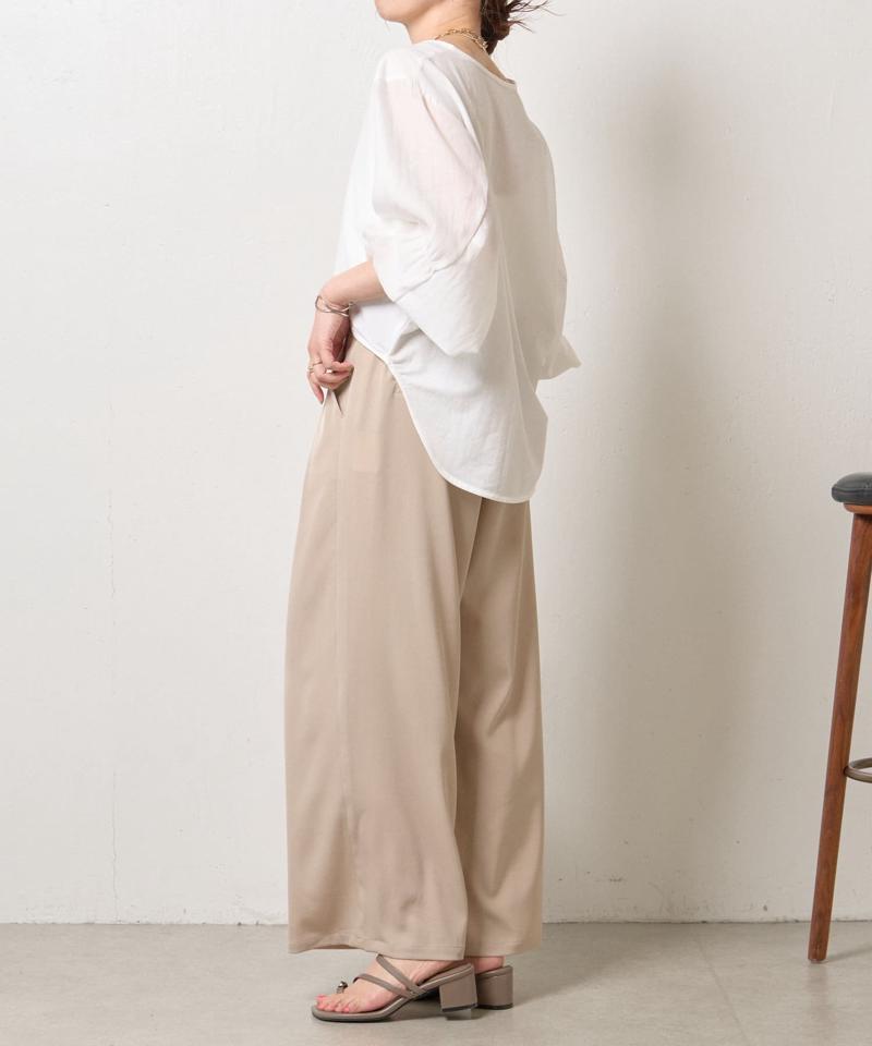 シアーリングボタンシャツ
