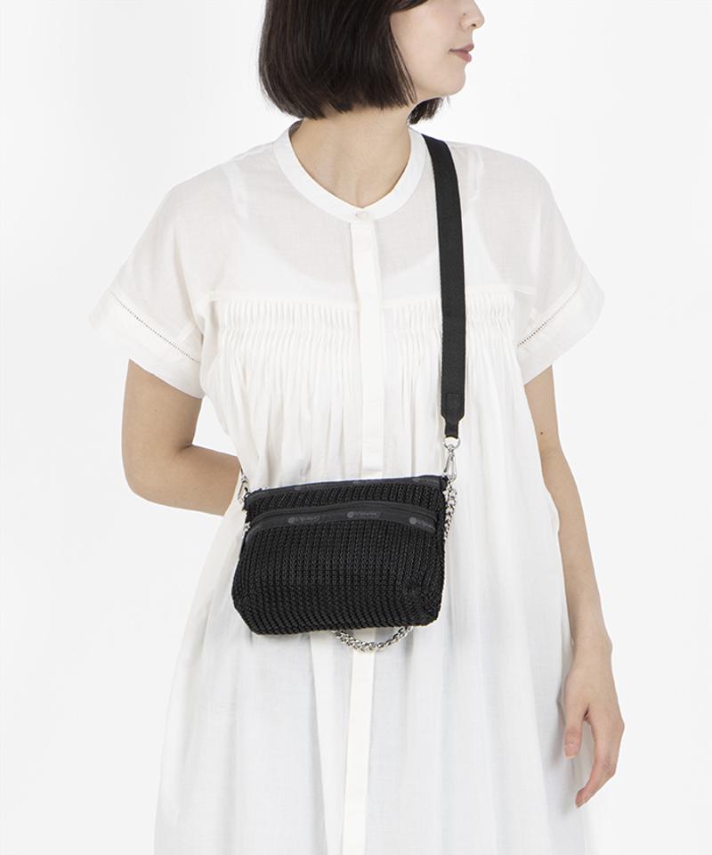 CHAIN CROCHET CLUTCHブラッククロシェ