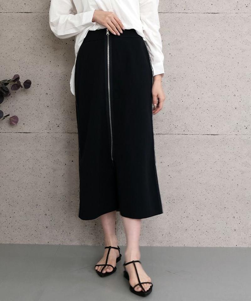 フロントジップナロースカート  レディース 春 夏 秋 冬  M