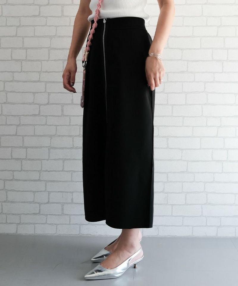 フロントジップナロースカート  レディース 春 夏 秋 冬  M