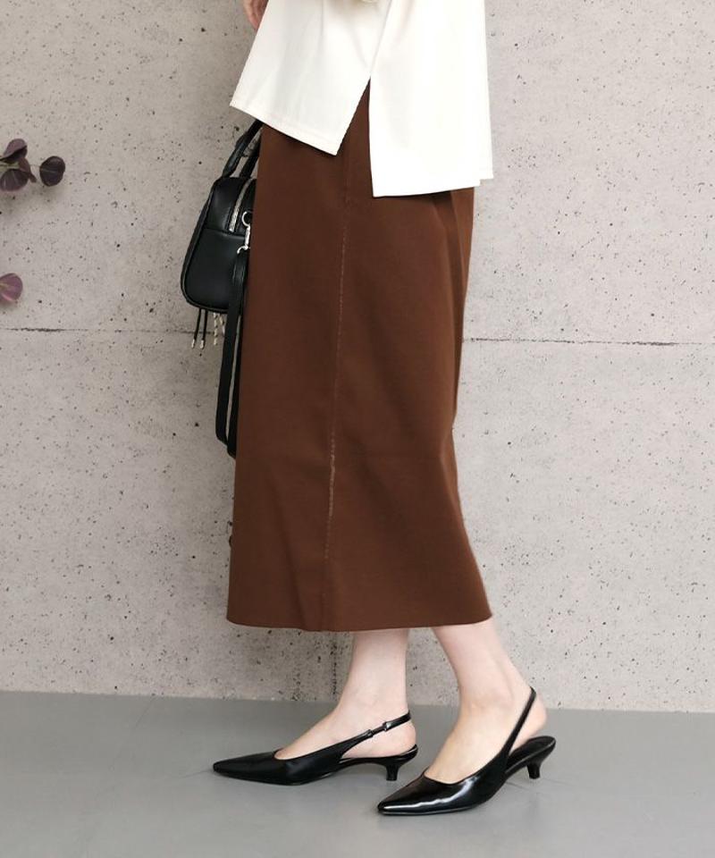 フロントジップナロースカート  レディース 春 夏 秋 冬  M