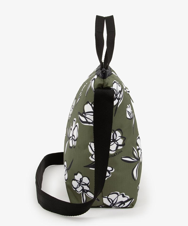 DELUXE EASY CARRY TOTEオリーブフローラルシルエット