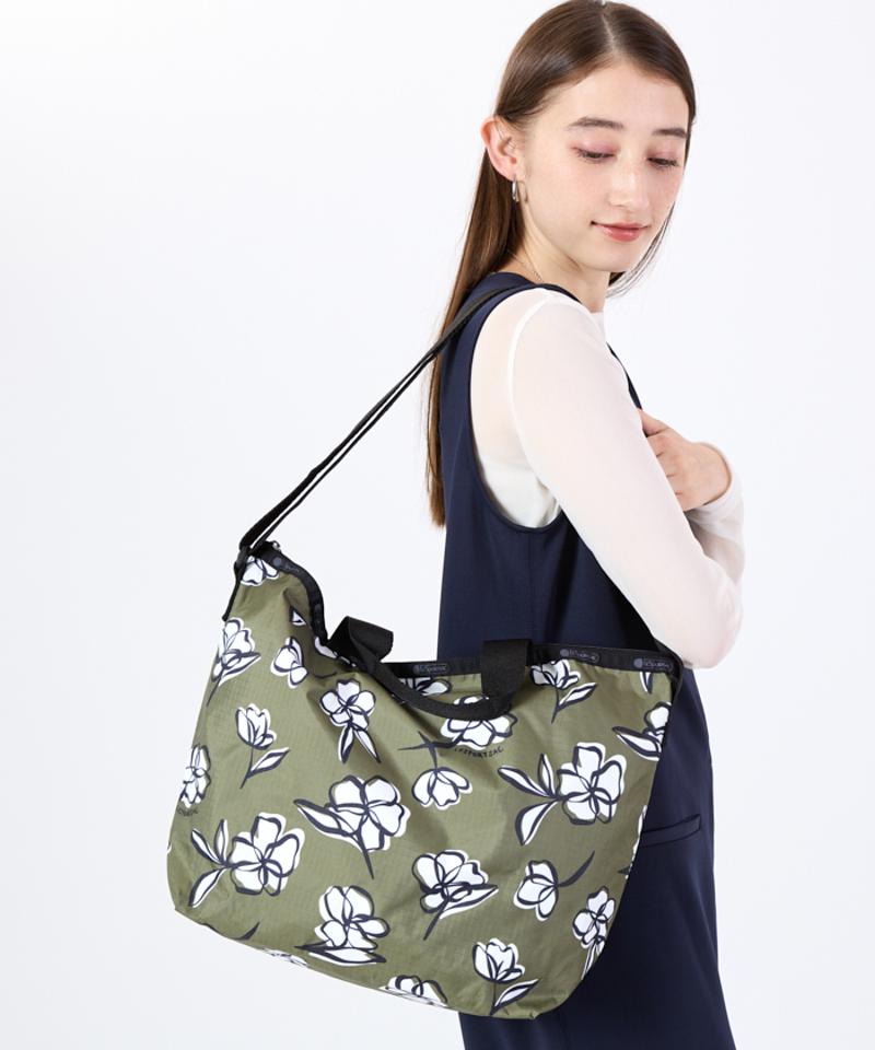 DELUXE EASY CARRY TOTEオリーブフローラルシルエット